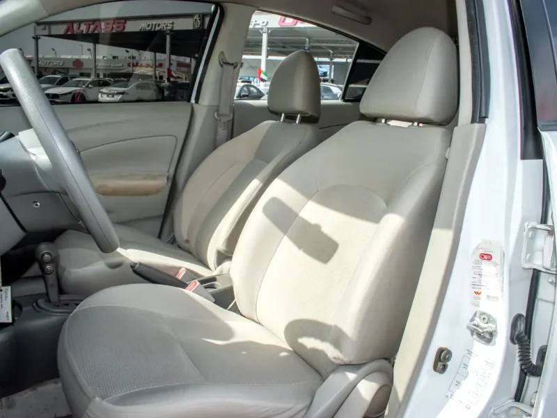 2022 Nissan Sunny SV 4 Cylinders Petrol Engine White Beige Sedan GCC Specs Clean Car