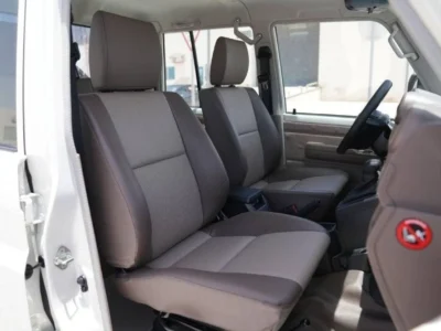 2025 Toyota Land Cruiser LC 79 DC 2.8 L turbocharged inline‑4 Diesel White Brown Pickup Truck