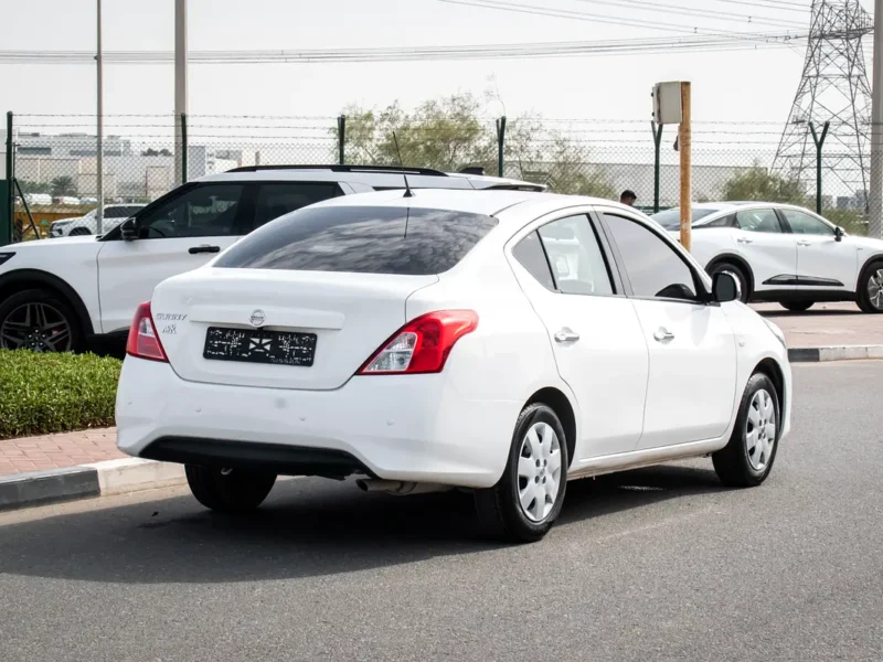 2022 Nissan Sunny SV 4 Cylinders Petrol Engine White Beige Sedan GCC Specs Clean Car