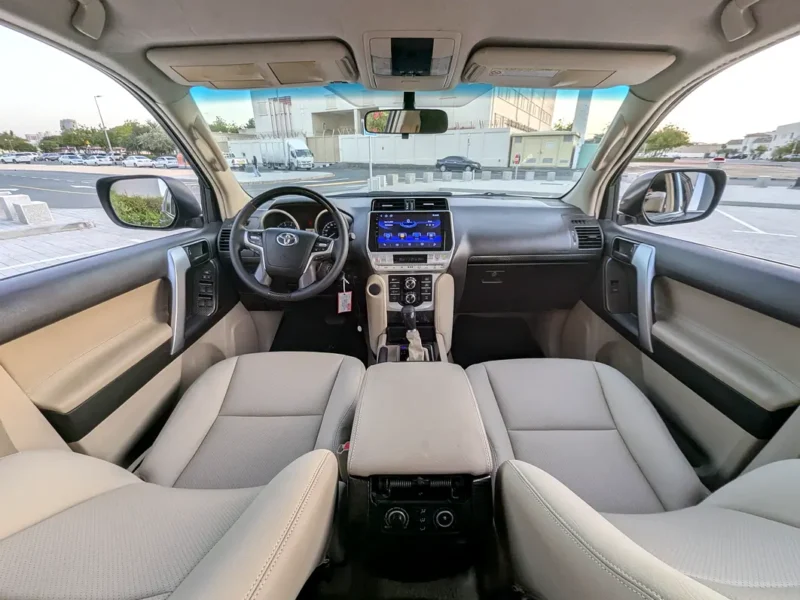 2012 Toyota Prado TXL Facelifted 2023 4 Cylinders Petrol Engine Grey Beige SUV GCC Specs