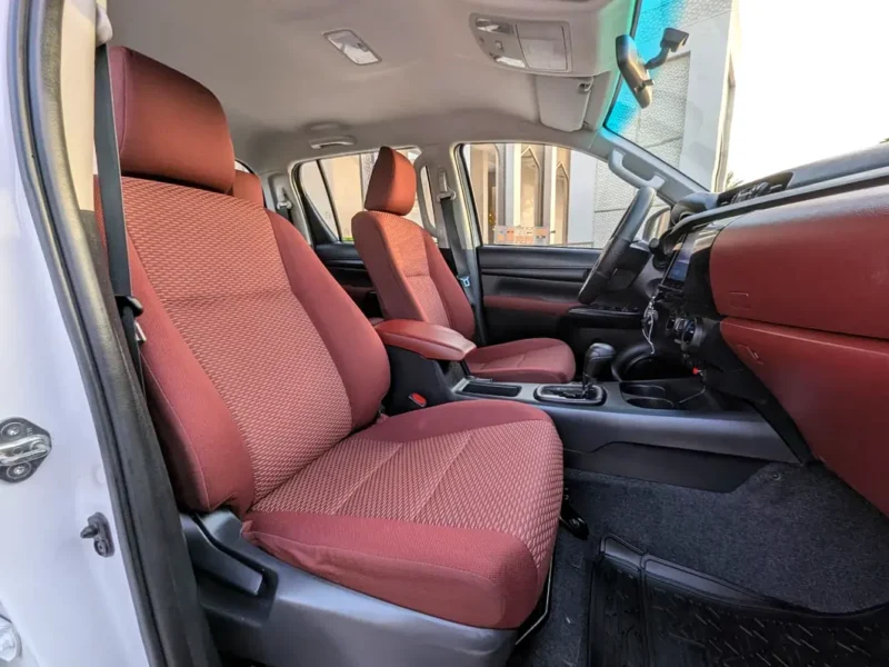2024 Toyota Hilux Double Cab GLX 4 Cylinders Diesel Engine White Red Pickup Truck GCC Specs