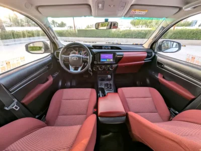 2024 Toyota Hilux Double Cab GLX 4 Cylinders Diesel Engine White Red Pickup Truck GCC Specs