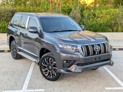 2012 Toyota Prado TXL Facelifted 2023 4 Cylinders Petrol Engine Grey Beige SUV GCC Specs