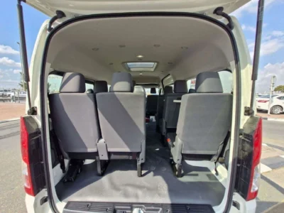 2026 TOYOTA HIACE 2.8L 4 Cylinder DSL 13 SEATS HIGHROOF MT White Grey Van GCC Specs