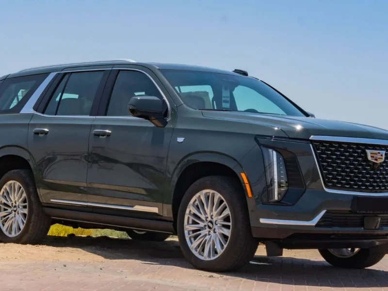 2026 Cadillac Escalade 6.2L Naturally Aspirated V8 Petrol Engine Green Tan SUV GCC