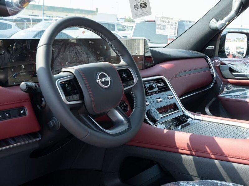 2026 Nissan Patrol LE Platinum 3.5L V6 Twin Turbo Petrol Grey Red SUV GCC Specs