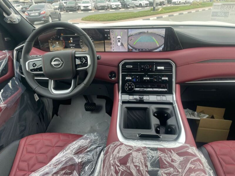 2026 Nissan Patrol Platinum 3.5 Litres Twin-Turbo V6 Petrol Engine Grey Burgundy SUV BLACK ROOF