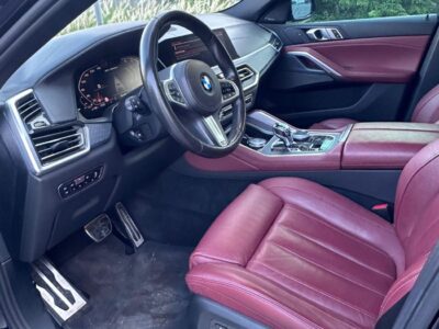 2020 BMW X6 M50i 4.4 Litres TWIN TURBO V8 Petrol Engine Black Maroon SUV GCC Specs