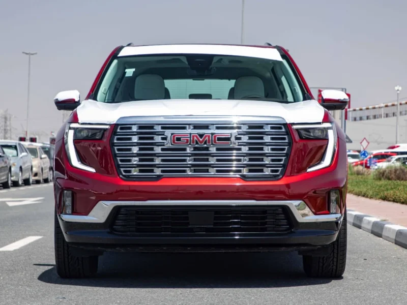 2024 GMC Acadia Denali 2.5L Turbocharged Inline-4 Petrol Engine Red White SUV
