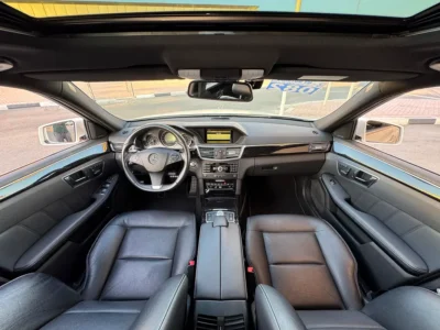 2011 Mercedes-Benz E-Class E500 V8 Petrol Engine White Black Sedan Neat and Clean Car