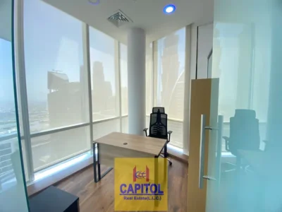WOW CHEAPEST OFFICE 975 SQFT Fully Fitted and furnished -WITH 3 PARTITION AVAILABLE FOR RENT