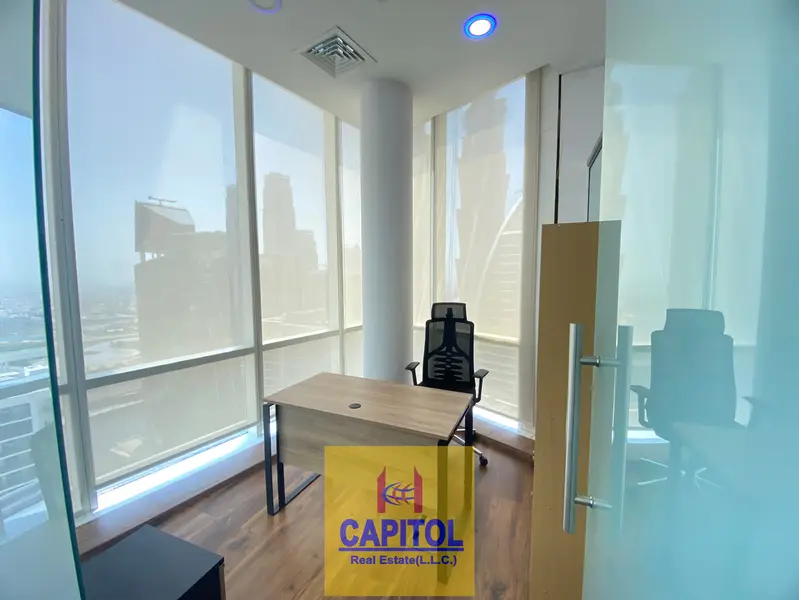 WOW CHEAPEST OFFICE 975 SQFT Fully Fitted and furnished -WITH 3 PARTITION AVAILABLE FOR RENT
