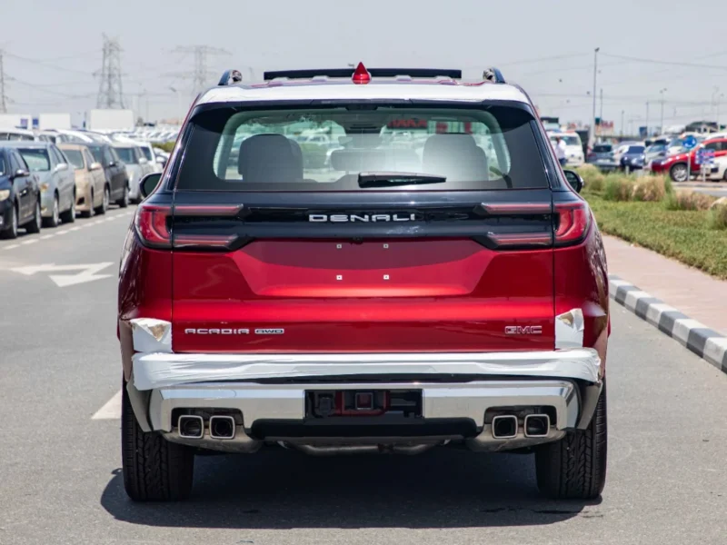 2024 GMC Acadia Denali 2.5L Turbocharged Inline-4 Petrol Engine Red White SUV