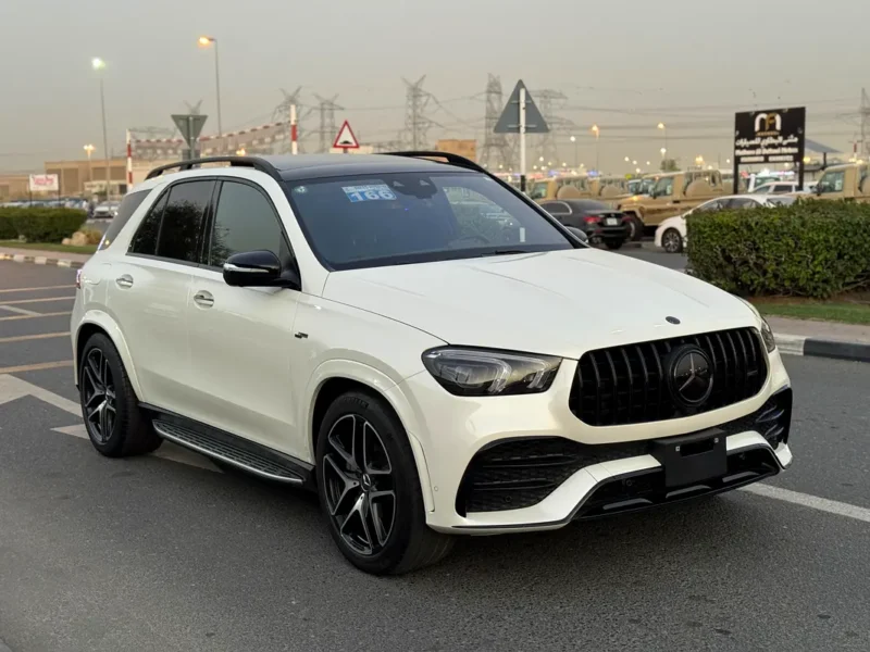 2021 Mercedes-Benz GLE-Class GLE 53 AMG 4Matic Plus 6 Cylinders White Black SUV