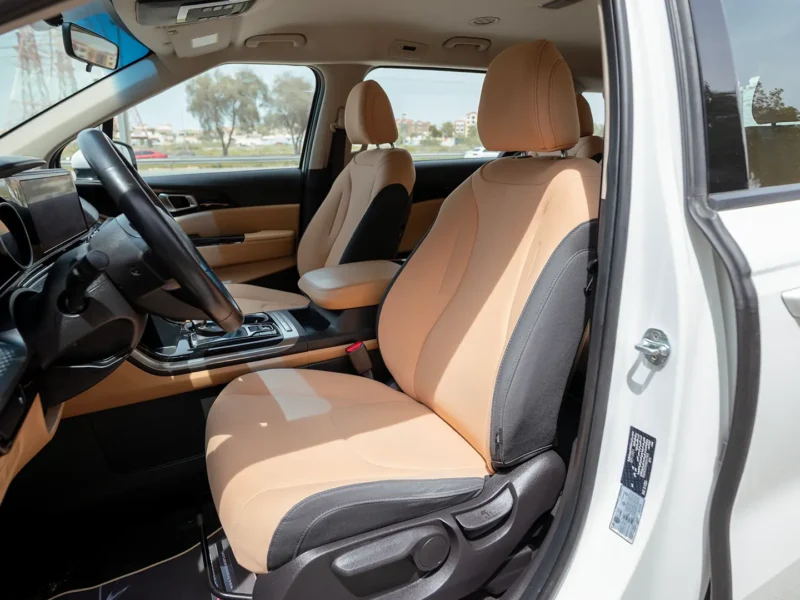 2022 Kia Carnival LX 3.5 Litres 6 Cylinders Petrol Engine White Tan Minivan GCC Specs