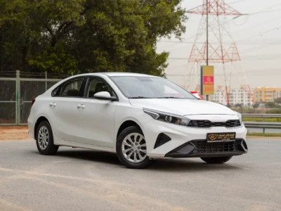 2023 Kia Cerato LX 1.6 Litres 4 Cylinders Petrol Engine White Black Sedan GCC Specs