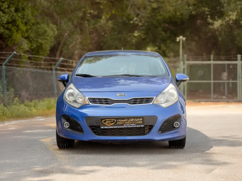 2015 Kia Rio EX 1.4 Litres 4 Cylinders Petrol Engine Blue Beige Hatchback GCC Specs
