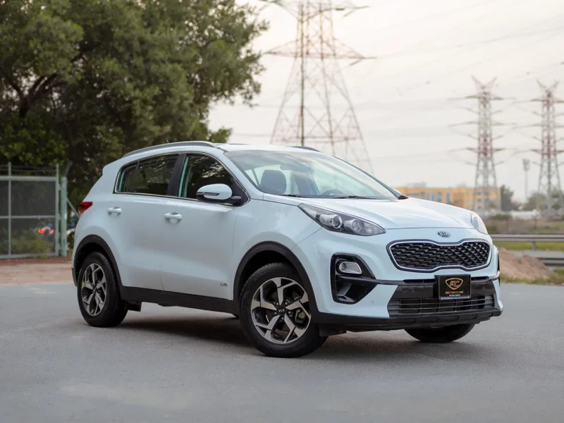 2020 Kia Sportage LX 2.4 Litres 4 Cylinders Petrol Engine White Black SUV GCC Specs