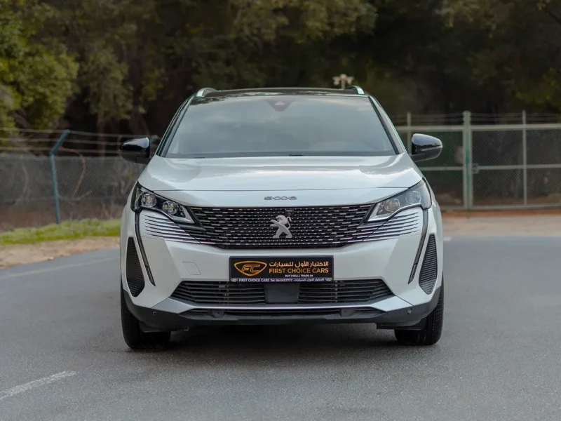 2024 Peugeot 5008 GT Line 1.6L 4 Cylinders Petrol Engine White Red SUV GCC Specs