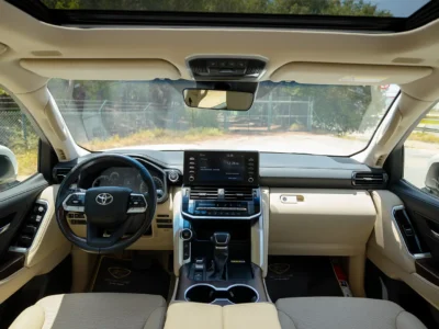 2024 Toyota Land Cruiser GXR 4.0 Litres 6 Cylinders Petrol Engine White Beige SUV GCC