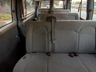 2019 GMC Savana Passanger Van 6.1L 8 Cylinders Diesel Engine Blue Grey Van GCC Specs