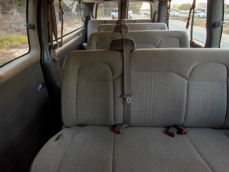 2019 GMC Savana Passanger Van 6.1L 8 Cylinders Diesel Engine Blue Grey Van GCC Specs
