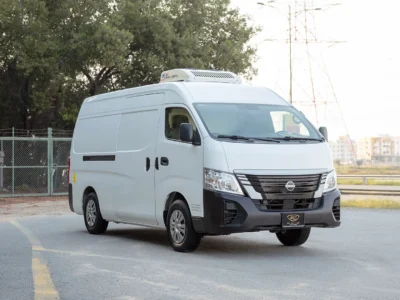 2023 Nissan Urvan High Roof 2.5 Litres 4 Cylinders Petrol Engine MT White Grey Chiller Van GCC