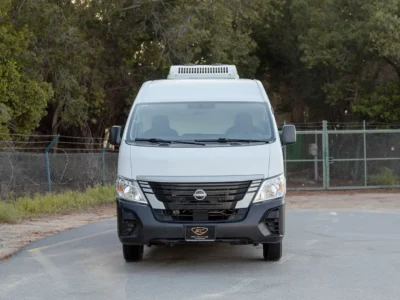 2023 Nissan Urvan High Roof 2.5 Litres 4 Cylinders Petrol Engine MT White Grey Chiller Van GCC