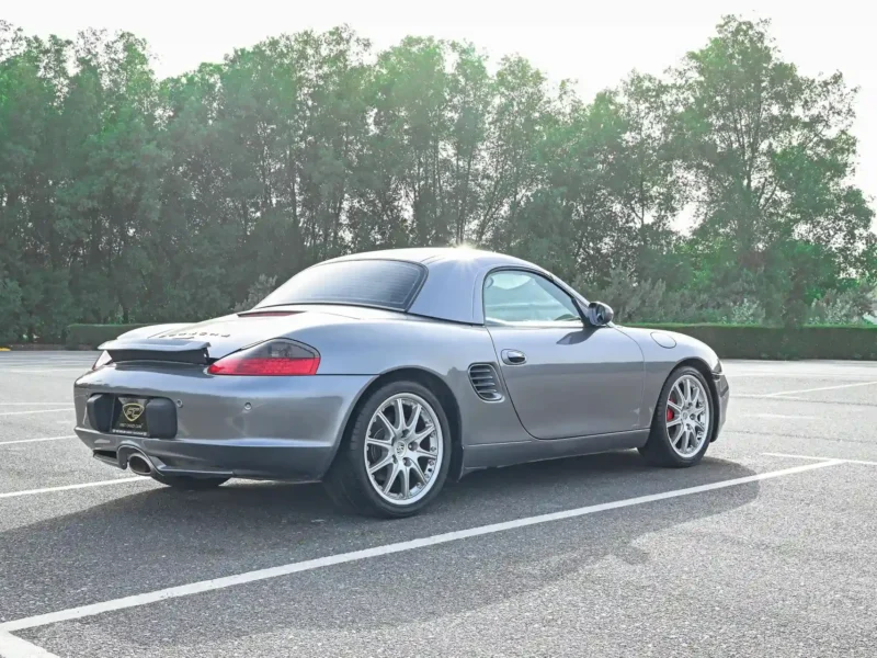2004 Porsche Boxster S Variant 3.2 Litres 6 Cylinders Petrol Engine Silver Black Coupe GCC