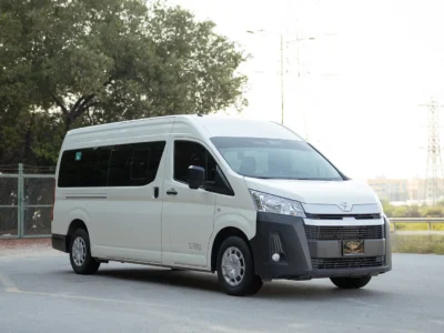 2025 Toyota Hiace GLX High Roof 3.5 Litres V6 Petrol Engine White Grey Van GCC Specs