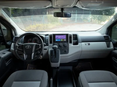 2025 Toyota Hiace GLX High Roof 3.5 Litres V6 Petrol Engine White Grey Van GCC Specs