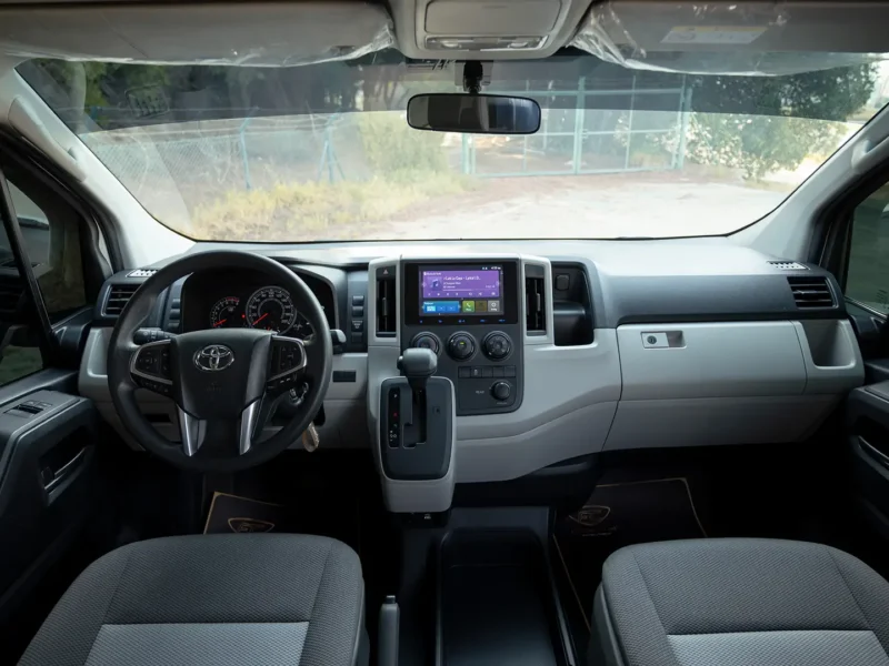 2025 Toyota Hiace GLX High Roof 3.5 Litres V6 Petrol Engine White Grey Van GCC Specs