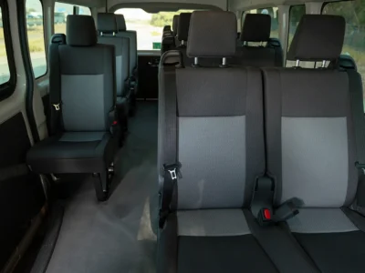 2025 Toyota Hiace GLX High Roof 3.5 Litres V6 Petrol Engine White Grey Van GCC Specs