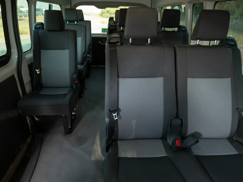 2025 Toyota Hiace GLX High Roof 3.5 Litres V6 Petrol Engine White Grey Van GCC Specs