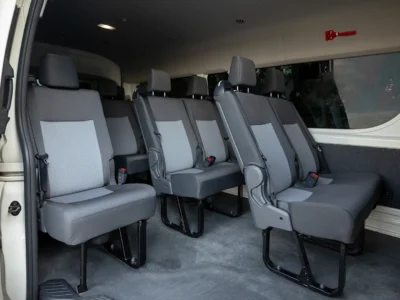 2025 Toyota Hiace GLX High Roof 3.5 Litres V6 Petrol Engine White Grey Van GCC Specs