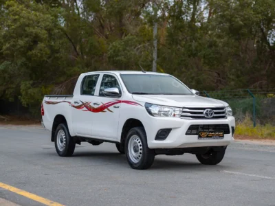 2021 Toyota Hilux GLX Double Cabin 2.7L 4 Cylinders Petrol Engine White Grey Pickup Truck GCC