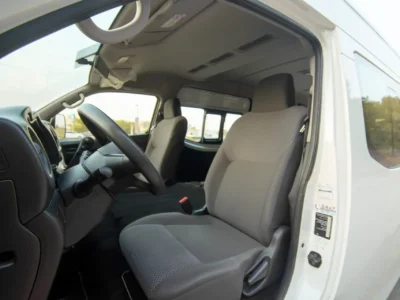 2023 Nissan Urvan High Roof 2.5 Litres 4 Cylinders Petrol Engine Automatic White Grey Van GCC