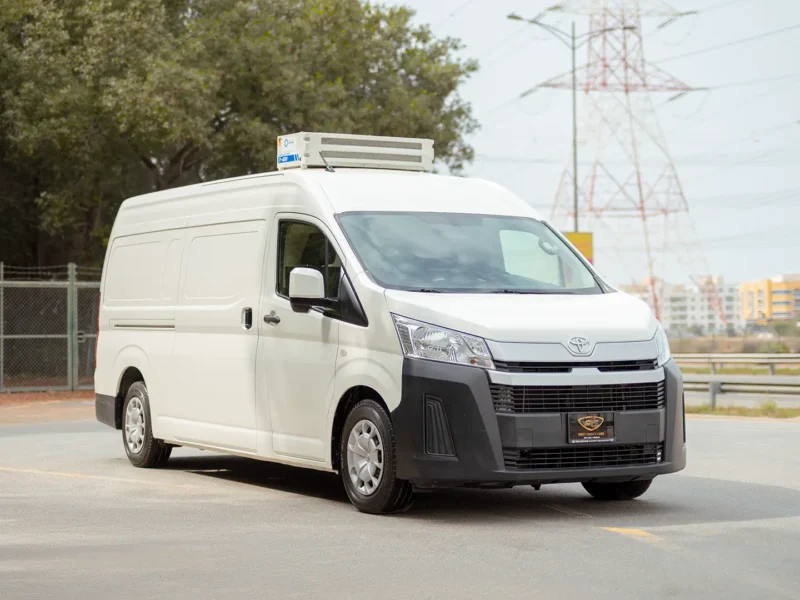 2020 Toyota Hiace GLX High Roof 3.5 Litres V6 Petrol Engine White Grey Freezer Van GCC Specs
