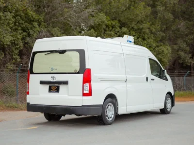 2020 Toyota Hiace GLX High Roof 3.5 Litres V6 Petrol Engine White Grey Freezer Van GCC Specs