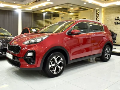 2021 Kia Sportage EX 2.4-liter 4-cylinder Petrol Engine Red Black SUV GCC Specs Automatic