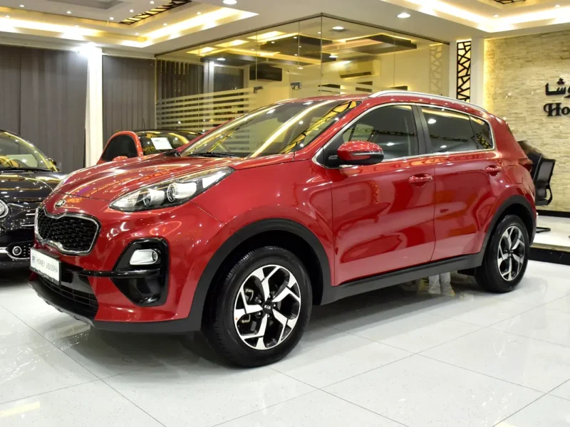 2021 Kia Sportage EX 2.4-liter 4-cylinder Petrol Engine Red Black SUV GCC Specs Automatic