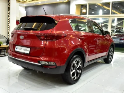 2021 Kia Sportage EX 2.4-liter 4-cylinder Petrol Engine Red Black SUV GCC Specs Automatic