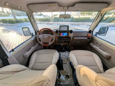 2016 Toyota Land Cruiser 70 Series LC 79 LX 4.5L V8 Turbo Diesel Engine Beige Pickup Truck GCC