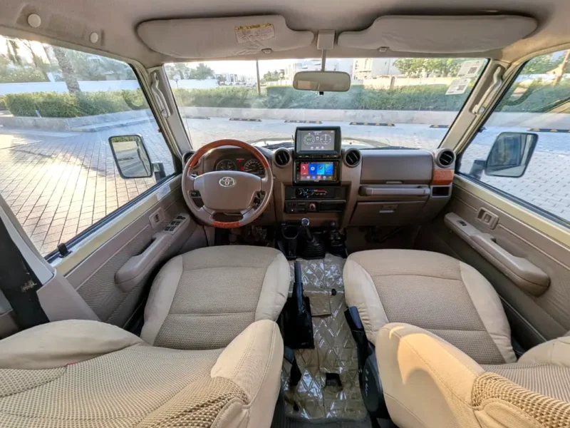 2016 Toyota Land Cruiser 70 Series LC 79 LX 4.5L V8 Turbo Diesel Engine Beige Pickup Truck GCC