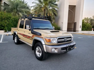 2019 Toyota Land Cruiser 70 Series LC 79 Base 8 Cylinders Petrol Engine Beige Pickup Truck GCC