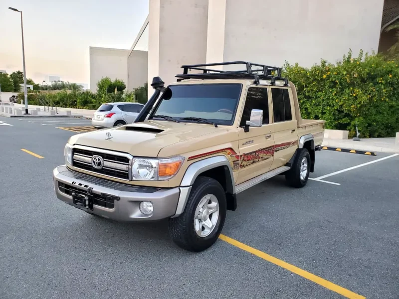 2019 Toyota Land Cruiser 70 Series LC 79 Base 8 Cylinders Petrol Engine Beige Pickup Truck GCC