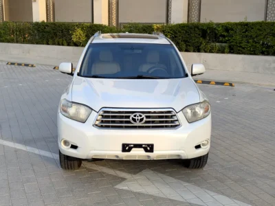 2010 Toyota Highlander Limited 6 Cylinders petrol Engine White Beige SUV Full Option