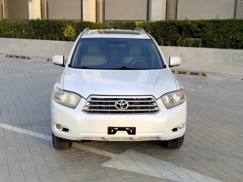 2010 Toyota Highlander Limited 6 Cylinders petrol Engine White Beige SUV Full Option