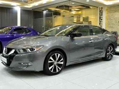 2017 Nissan Maxima SV 3.5-liter V6 Petrol Engine Grey Beige Sedan GCC Specs Automatic
