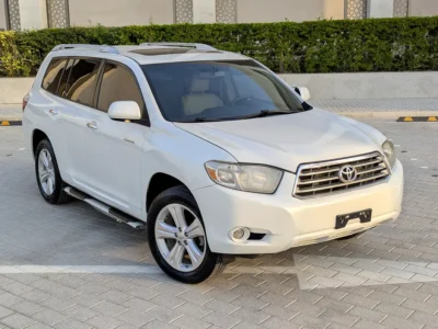 2010 Toyota Highlander Limited 6 Cylinders petrol Engine White Beige SUV Full Option